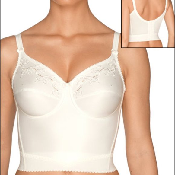 Prima Donna Sambal Longline Soft Cup no wire Bra in White - Picture 2 of 6